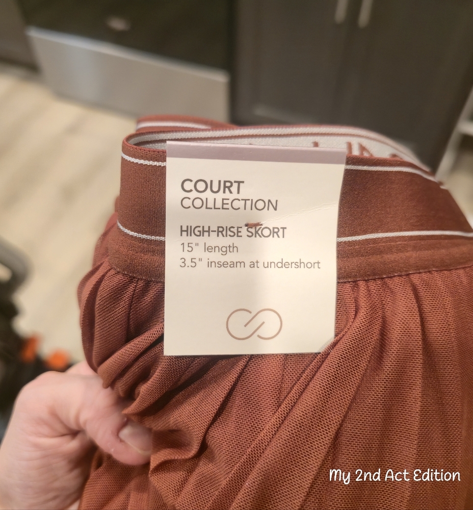 CALIA COURT COLLECTION SKORT SMALL RUST BROWN - Picture 2 of 9